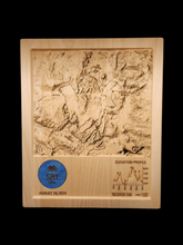 Load image into Gallery viewer, 2024 SBT GRVL p/b Wahoo Carved Wood 3D Course Map
